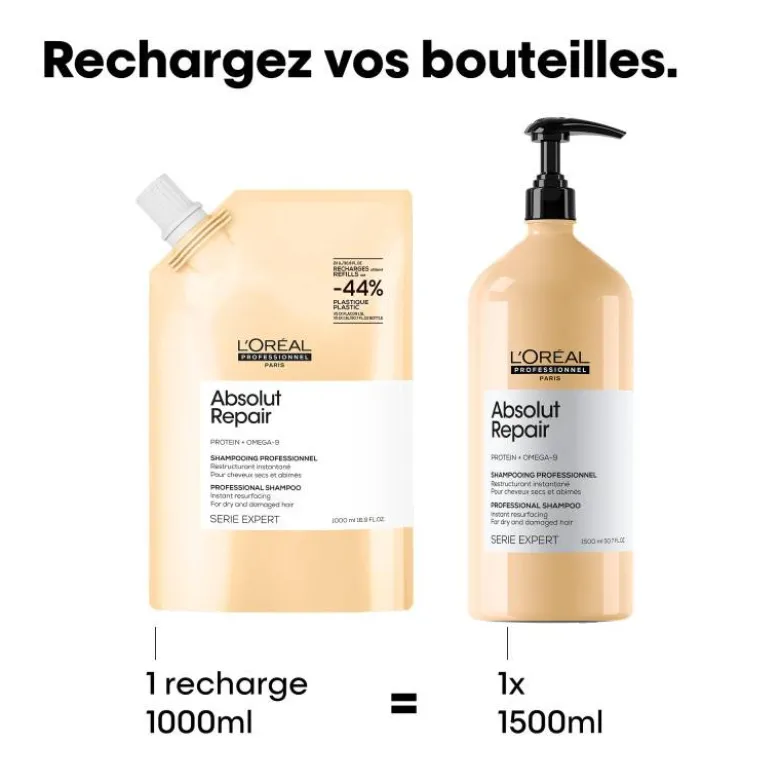 Shampooing professionnel Absolut Repair – réparation et douceur / 1000ml