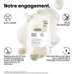 Shampooing professionnel Metal Detox – détoxification et protection / 1000ml