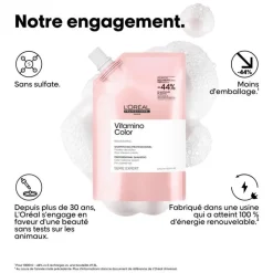 Shampooing professionnel Vitamino Color – fixation couleur et éclat / 1000ml