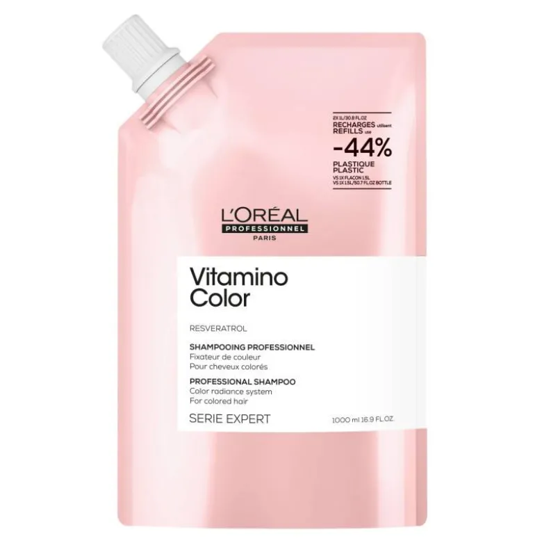 Shampooing professionnel Vitamino Color – fixation couleur et éclat / 1000ml