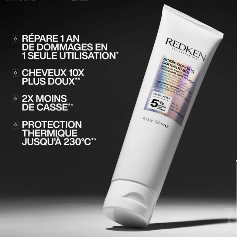 Soin sans-rinçage Acidic Bonding Concentrate – réparation, douceur, protection / 150ml