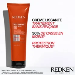 Soin sans rinçage anti-frisottis Rebel Tame Frizz Dismiss NEW / 250ml