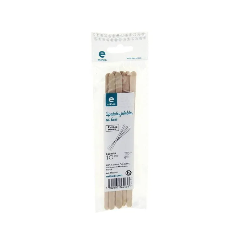 Spatules bois petites zones x10
