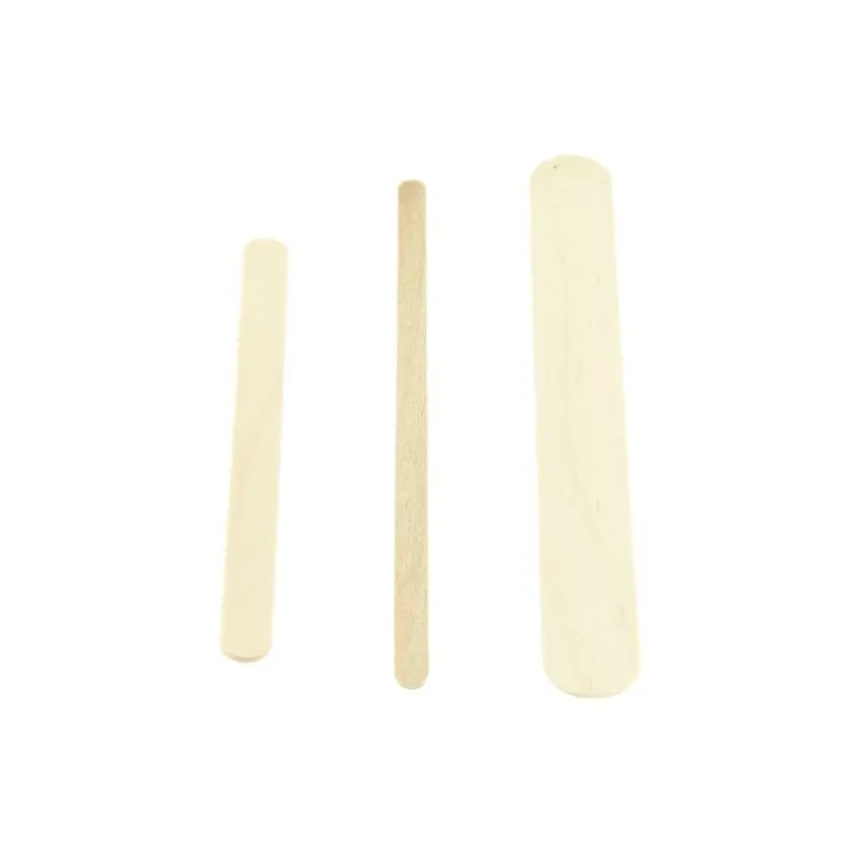 Spatules épilation en bois 3 formats x400