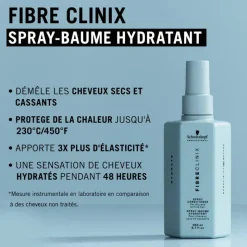 Spray-Baume hydratant Fibre Clinix - cheveux secs et cassants / 200ml