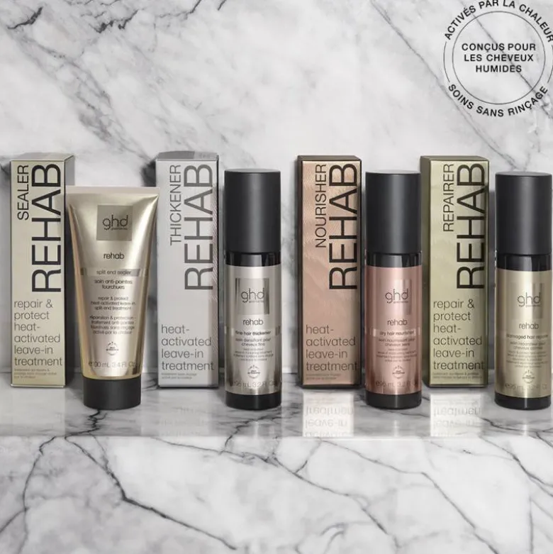 Spray soin densifiant sans rinçage ghd Rehab - cheveux fins / 95ml