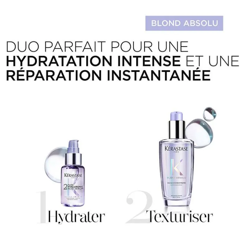 Sérum capillaire Blond Absolu 2% Acide Hyaluronique – réparation et force / 50ml