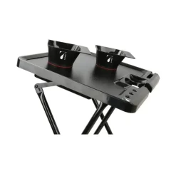 Table de service aimantée avec 2 bols magnétiques Noir
