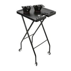 Table de service aimantée avec 2 bols magnétiques Noir