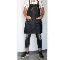 Tablier barber en jean Denim