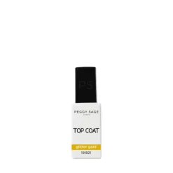 Top Coat glitter gold – protection, brillance, effet scintillant / 11ml