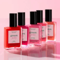 Vernis Green Jelly Glacé - Corail translucide, effet sirop modulable / 15ml