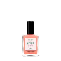 Vernis Green Jelly Glacé - Corail translucide, effet sirop modulable / 15ml