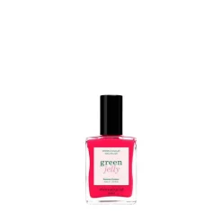 Vernis Green Jelly Pomme d'Amour – rose framboise translucide, au fini glossy