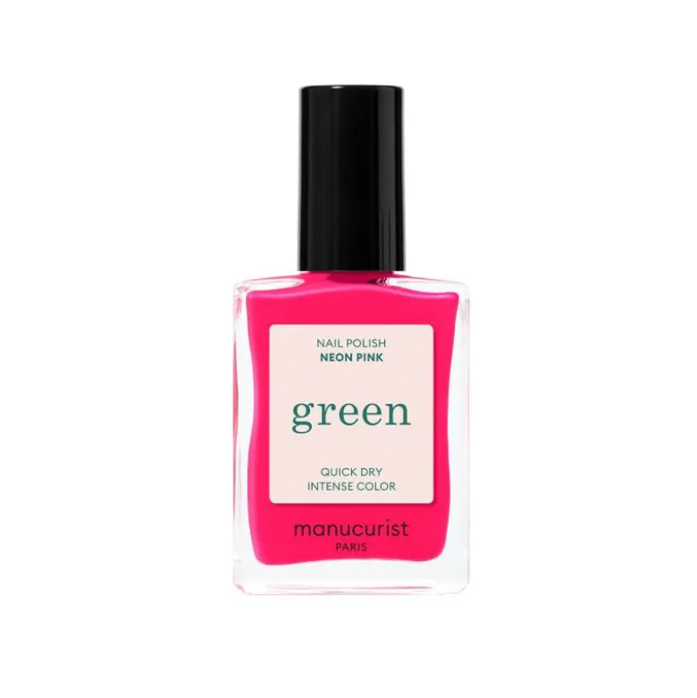 Vernis à ongles Green™ Neon Pink – rose néon vibrant, vegan, bio-sourcé / 15ml