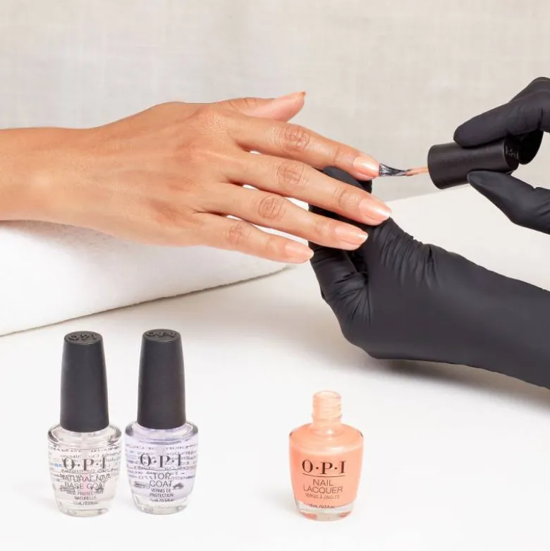 Vernis à ongles Queens Rule – pêche irisé lumineux, brillance 7 jours / 15ml