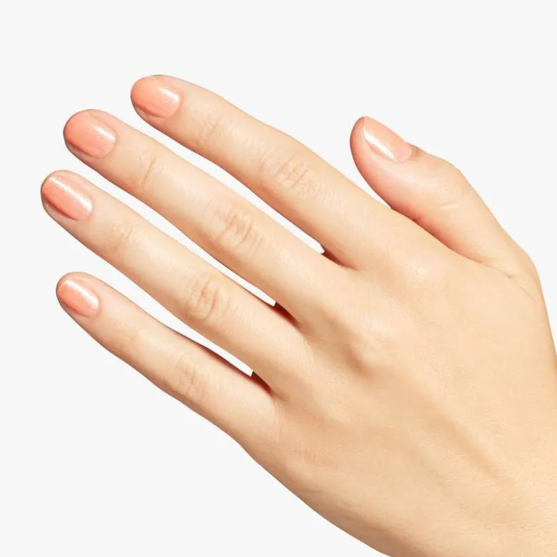 Vernis à ongles Queens Rule – pêche irisé lumineux, brillance 7 jours / 15ml