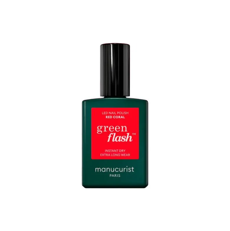 Vernis semi-permanent Green Flash™ Red Coral / 15ml