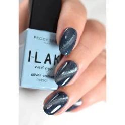 Vernis semi-permanent I-LAK Cat Eye - Silver Comet / 5ml