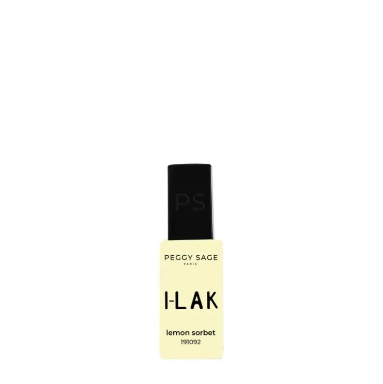 Vernis semi-permanent I-LAK – couleur Lemon Sorbet, tenue longue durée / 11ml