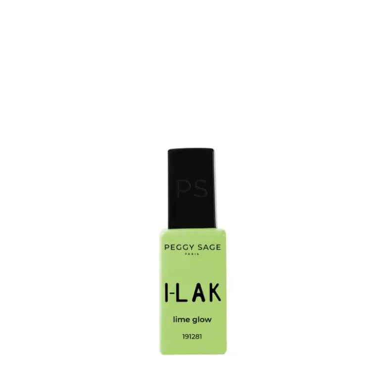 Vernis semi-permanent I-LAK – couleur Lime Glow, tenue longue durée / 11ml
