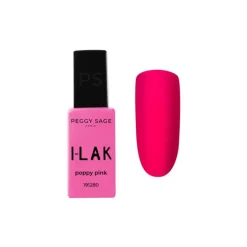 Vernis semi-permanent I-LAK – couleur Poppy Pink, tenue longue durée / 11ml
