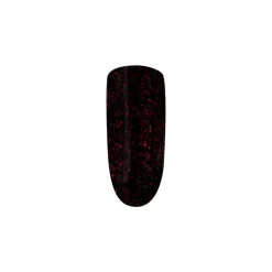 Vernis semi-permanent I-LAK Dark Blaze – noir profond, éclats rouges / 5ml