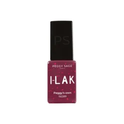 Vernis semi-permanent I-LAK Peggy’s Own – rouge pailleté, brillance extrême / 5ml