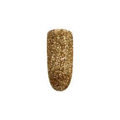 Vernis semi-permanent I-LAK Sequins – paillettes dorées, effet festif / 5ml